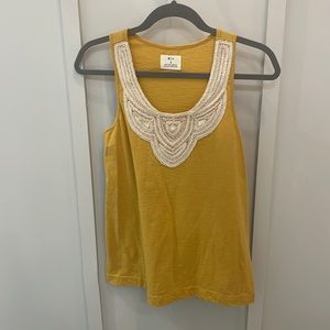 Mustard yellow/gold boho tank